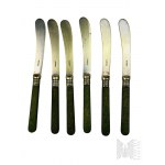 Kolekcja Platerowanych/Chromowanych Sztućców Sztućców: Łyżka Wazowa Lee & Wigfull, Sheffield, Łyżki, Nóż do Ciasta, Widelec do Serów, Komplet Noży do Owoców