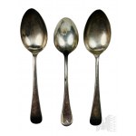 Kolekcja Platerowanych/Chromowanych Sztućców Sztućców: Łyżka Wazowa Lee & Wigfull, Sheffield, Łyżki, Nóż do Ciasta, Widelec do Serów, Komplet Noży do Owoców