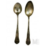 Kolekcja Platerowanych/Chromowanych Sztućców Sztućców: Łyżka Wazowa Lee & Wigfull, Sheffield, Łyżki, Nóż do Ciasta, Widelec do Serów, Komplet Noży do Owoców
