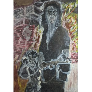 Zdzisław LACHUR (1920 - 2007), Autoritratto/ Insorgente