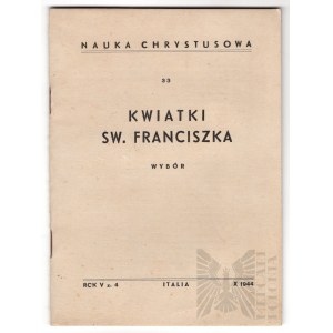 PSZnZ Książka “Kwiatki Św. Franciszka” Włochy 1944 rok.