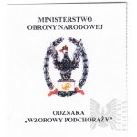 III RP Zestaw Legitymacji Odznaka Wzorowy Podchorąży Inblanco