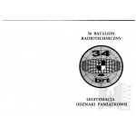 III RP Legitymacja Odznaki 34 Batalion Radiotechniczny - In blanco