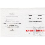PRL Zestaw Legitymacji Do Odznaki Wzorowy Żołnierz - in blanco