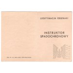 PRL Legitymacja Odznaki Instruktor Spadochronowy - in Blanco