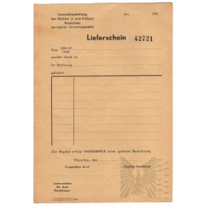 2 WŚ - Trzy Rzadkie Dokumenty z Getta Warszawskiego dla wywozu rzeczy (Waffen SS)