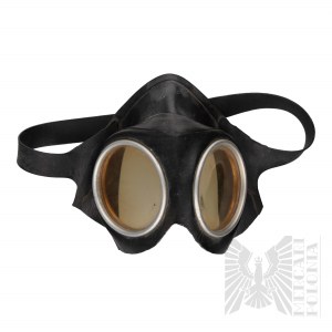 2WŚ - III Rzesza Gumowe Wojskowe Okulary Motocyklowe