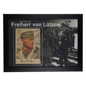 2 WŚ / III Rzesza - Oryginalny Podpis Freiherr von Lutzow