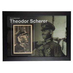 2 WŚ / III Rzesza - Oryginalny Podpis Theodor Scherer