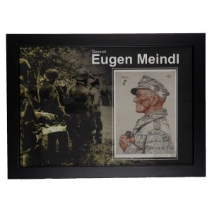 2 WŚ / III Rzesza - Oryginalny Podpis Eugen Meindl