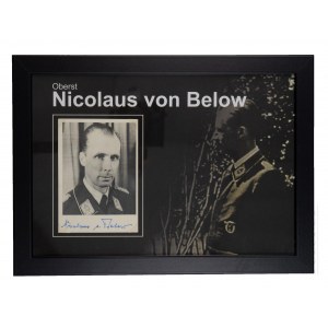 2 WŚ / III Rzesza - Oryginalny Podpis Nicolaus Von Below - Luftwaffe