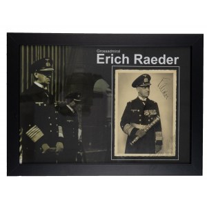 2 WŚ / III Rzesza - Oryginalny Podpis Erich Reader - Kriegsmarine