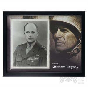 2 WŚ / USA Podpis Amerykańskiego Generała Matthew Ridgway