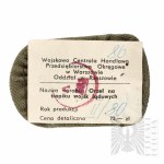 PRL Embroidered Eagle - New - Military Headquarters District Enterprise in Warsaw.