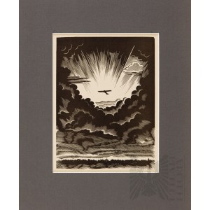 Stanisław OSTOJA-CHROSTOWSKI (1900-1944), Samolot RWD-6 o świcie, 1933