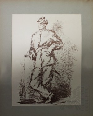 Autolitografia Artystów Legionistów 1935 - Stanisław Dąbrowski “Besslerczyk”