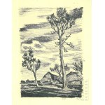 Autolithography of Legionary Artists 1935 - Stanislaw Kamocki Observer's Position I Unsigned