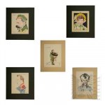 Henryk Hertz Dyer (1877 - 1970) - Set of 5 color autolithographs
