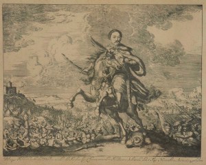 Hooghe Romeyn De (1645-1708) - Gloryfikacja Jana Sobieskiego na tle Bitwy Chocimskiej, 1674