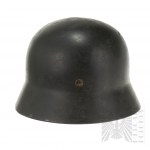 2WŚ/III Rzesza Niemiecki Hełm Piechoty M35 Wehrmacht Podwójne Kalkomanie (M35 DD)