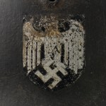 2WŚ/III Rzesza Niemiecki Hełm Piechoty M35 Wehrmacht Podwójne Kalkomanie (M35 DD)