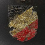 2WŚ/III Rzesza Niemiecki Hełm Piechoty M35 Wehrmacht Podwójne Kalkomanie (M35 DD)