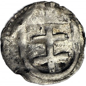 RR-, Jadwiga i Władysław Jagiełło 1386-1399, Denar, Wschowa, R6