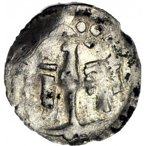 RR-, Jadwiga i Władysław Jagiełło 1386-1399, Denar, Wschowa, R6