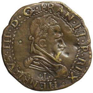Henryk Walezy, Kopia 1/2 franka 1587-I, Limoges