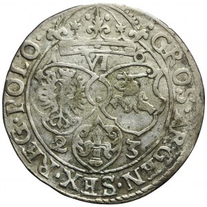 R-, Zygmunt III Waza, Szóstak 1623, Kraków, DATA ROZSTRZELONA, rzadki