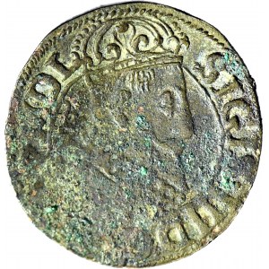Zygmunt III, Trzykrucierzówka 1617, falsyfikat z epoki, rzadki