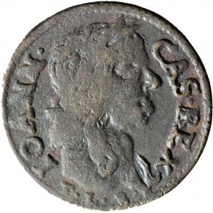 RRR-, Jan Kazimierz, Szeląg 1660, Ujazdów, błąd IOANN, zamiast IOAN