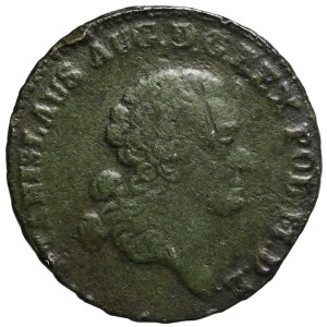 Stanisław A. Poniatowski, Trojak 1767, Kraków, Litera G drukowanymi, rzadki wariant R3