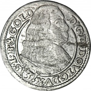 RRR-, Śląsk, Ludwik IV Legnicki, 3 krajcary 1662, BRZEG, PIĘKNY! NIENOTOWANY!