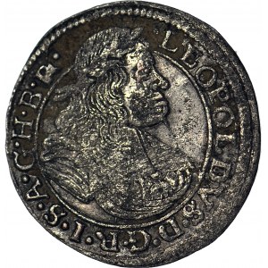Śląsk, Leopold I, 1 krajcar 1671, Wrocław, ładny