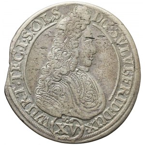 Śląsk, Księstwo Oleśnickie, Sylwiusz Fryderyk, 15 krajcarów 1694 II-T, Oleśnica
