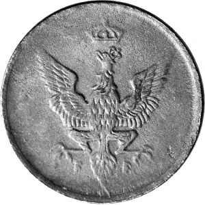 Królestwo Polskie, 1 fenig 1918 FF, stempel 1917- mała data R3