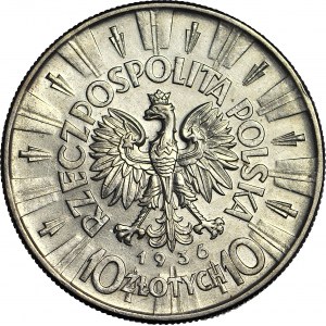 10 złotych 1936, Piłsudski, menniczy