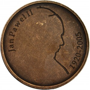 Medal, Jan Paweł II, TOTUS TUUS, Mennicza Warszawska, brąz patynowany, rzadki