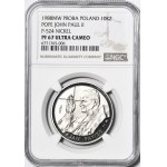 10.000 złotych 1988, Jan Paweł II, Cienki krzyż, PRÓBA, NIKIEL