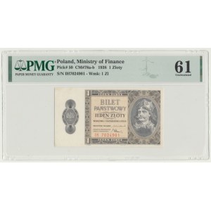 1 złoty 1938 Chrobry, ser. IH