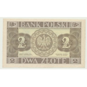 2 złote 1936 bez serii i numeracji i poddruku