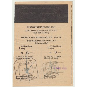 Danina od Mieszkańców 6 złotych 1941 r. Warszawa