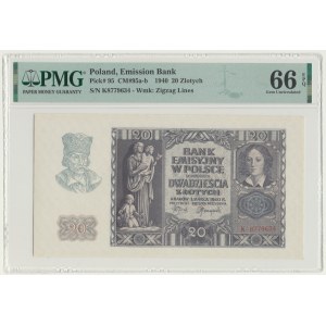 20 złotych 1940, ser. K