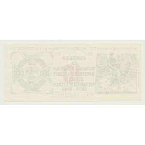 Cegiełka 10 złotych 1982 na budowę Pomnika Harcerzy poległych w latach 1939-45