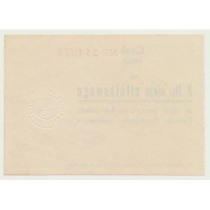 CPN, 2 litry oleju silnikowego, Czek 1950/1951
