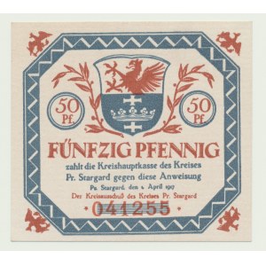Prusy Zachodnie (Westpreussen), Starogard Gdański (Pr. Stargard), 50 fenigów 1917