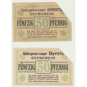 Obóz jeniecki w Dyrotz, 2 x 50 fenigów bez daty (1915-1921), zestaw 2 szt.