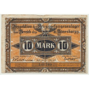 Obóz jeniecki w Frankfurt Oder (Słubice), 10 marek 1917