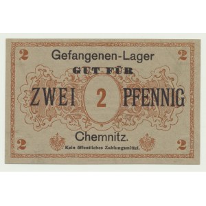 Obóz jeniecki w Chemnitz, 2 fenigi bez daty